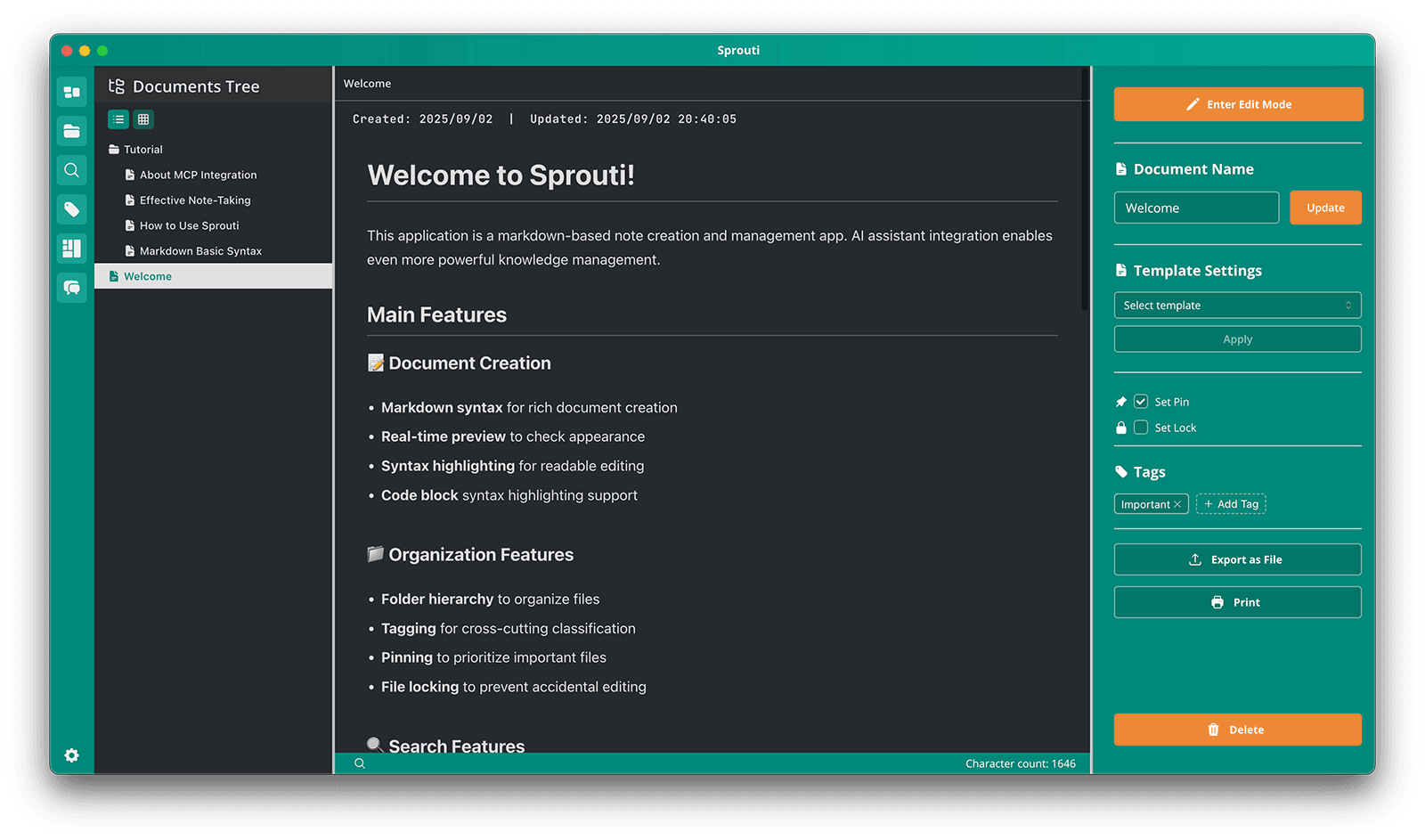 Sprouti App Interface