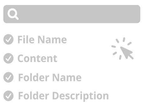 柔軟な検索機能